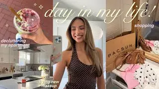 DAY IN MY LIFE VLOG as a 23 y/o 🛍️✨ shopping, clothing haul, decluttering, trying new products, etc!