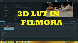Apply 3D LUT in WOndershare Filmora