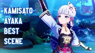 Ayaka dance scene | Aether humming | genshin impact ayaka