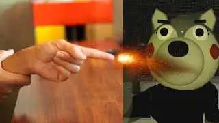 Gun cup song but Roblox Piggy 2 New WOLFY Jumpscares