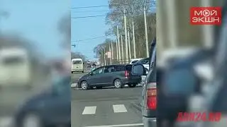 В Благовещенске произошла авария с автобусом
