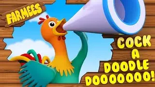 Cock A Doodle Do | Nursery Rhymes | 3D Rhymes | Kids Song | Baby Rhymes by Farmees