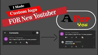 I Made A custom logo for a new YouTuber -by G&W Designer.