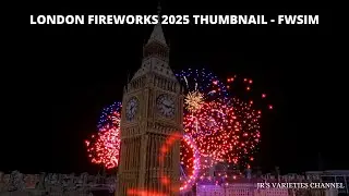 London Fireworks 2025 Thumbnail - FWsim #shorts
