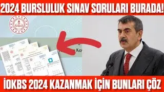 2024 Bursluluk Sınavı SORULARI Buradan ÇIKACAK! MEB Paylaşıyor! İOKBS 2024 sorular ve detaylar!