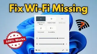 WiFi Missing or Not Showing in Windows 11 Laptop or PC (Problem Solved) | WiFi Icon Missing