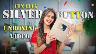 Finally, silver play button, Aa Gaya 🥰😍 // shainasharifvlog 
