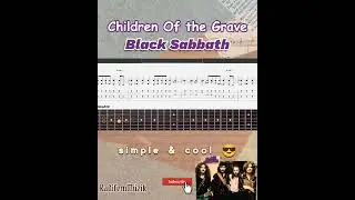 Children Of the Grave by Black Sabbath [ Guitar Fingerstyle Tabs | Shorts ]