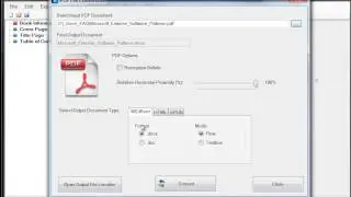 11.PDF Conversion to Word, HTML or EPUB
