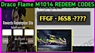 Free Fire DRACO FLAME M1014 Redeem Code - New M1014 Green Flame Draco Redeem Code - Free Fire Redeem
