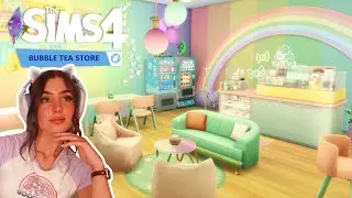 Colourful Bubble Tea Store │ High School Years │ Sims 4  │ No CC │ Speed Build