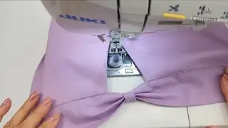 Sewing bow sleeve in 10 minutes | Sewing Tips and Tricks
