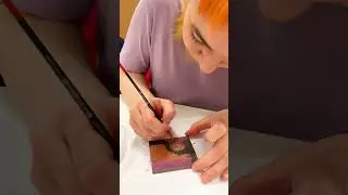 Рисую мини-картину маслом #живопись  #живописьмаслом  #рисование #timelapse #art #painting #rainbow