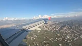 Landing At Tirana International Airport On A Sunny Day In December | Albania | 4K