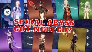3.8 Spiral Abyss Got Nerfed! | Easy 9 Stars Floor 12! | Genshin Impact
