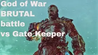 God of War BRUTAL battle vs  Gate Keeper