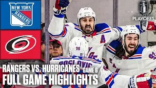 2nd Round: New York Rangers vs. Carolina Hurricanes Game 6 | Full Game Highlights