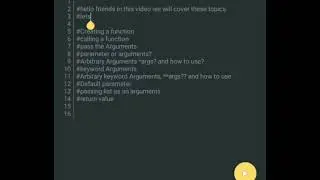 complete function in python part-1 tutorial 
