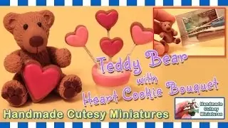 FERRAMENTAS DE ARGILA DE POLÍMERO PARA TEXTURAR: URSO DE PELUCHE, BOUQUETE DE COOKIE, VALENTIM, MINI
