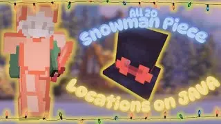 ALL 20 Snowman Piece LOCATIONS!!! | Cubecraft JAVA SNOWMAN HUNT 2025!