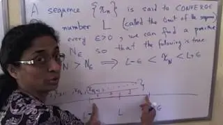 An example of a divergent sequence & a precise definition of the limit of a sequence