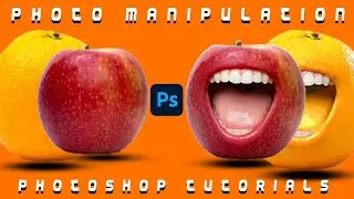 Photo Manipulation Orange and Apple in Photoshop Tutorial #photoshoptutorial