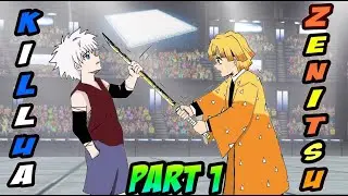 ZENITSU meets KILLUA ( animated-manga ) EPISODE 1