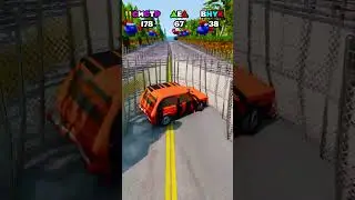 ВНУК И ДЕД VS СЕСТРА - РАНДОМНЫЕ МАШИНЫ ПРОТИВ ВОРОТ! |  в beamng в Бименджи драйв