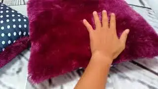 Bantal Bulu Rasfur ungu