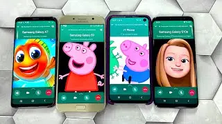 Incoming WhatsApp Group Call 4 Phones Samsung Galaxy