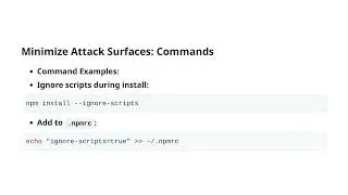 Master NPM Security Best Practices by OWASP