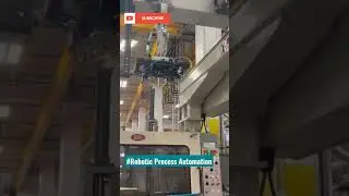 Robotic Process Automation in Injection Molding process | Robotics|Injection molding#shorts #robot