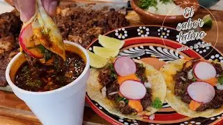 🔴Como Hacer unos Delicioso Tacos de Cachete de Res 💯 ¡Con Su Delicioso Consome!