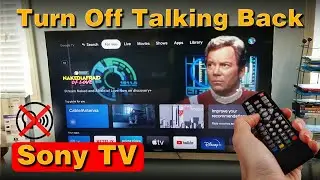 How to turn off your Sony TV talking back to you
