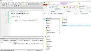 C++ Hello World using Code::Blocks on Windows