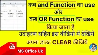 How to use and function in excel | How to use Logical Functions