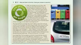 English Plus 8. Ex 2 p. 17 CLIL Geography: Sustainable development