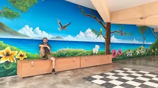 Landscape Mural Painting for a School - by Antonipaints