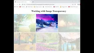 Changing Image Transparency with Mouse Events || Learn Coding with Fun
