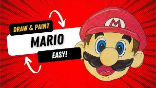How to Draw & Paint Mario: Easy Tutorial for Kids!