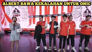 Albert membawa kekalahan untuk Onic