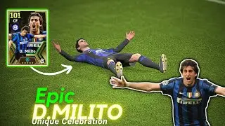 D. MILITO 101 RATE Epic 😍 - Perfect Finisher 🪄 | Review - eFootball 24