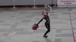 2015 2 5 Vyškov semif TS LB Kunčarová Kristýna SOLO pom pom  Kadetky  1 místo