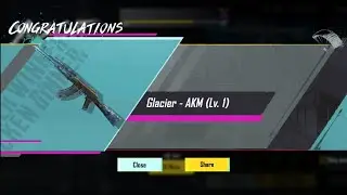One of Many Dreams Completed | UNLOCKED  AKM & M416 GLACIER in BGMI!!!