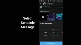 How to schedule message on telegram