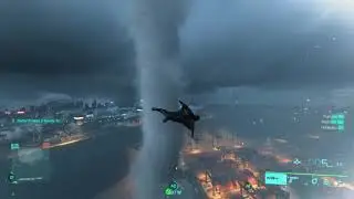Wing Suit + Tornado = Superhero landing