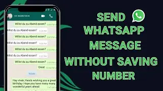 How to send WhatsApp message without saving number | send WhatsApp message without adding contact