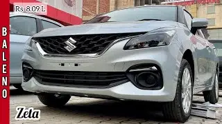 New Maruti Suzuki Baleno 2022 🔥 Baleno Zeta - Rs 8.09L | Most Detailed Walkaround Video!