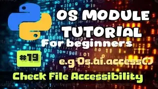 How to Check File Accessibility in Python: OS Module Tutorial (Part 19)