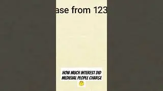 Medieval Interest Rates #history #historyfacts #medieval #medievalhistory
